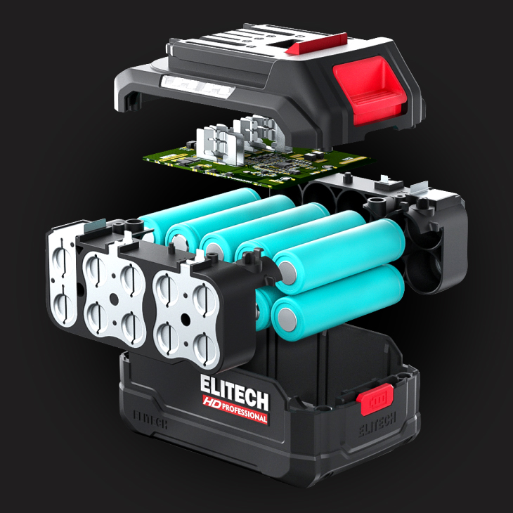 Схема устройства ELP - Elitech Lithium platform - мобильный