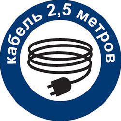 Длина шнура питания
