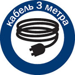 Длина шнура питания
