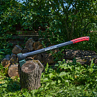 Легкая рукоять из фибергласса с дополнительным покрытием нейлоном не скользит в руках и амортизирует удар, снижая нагрузку на руки.