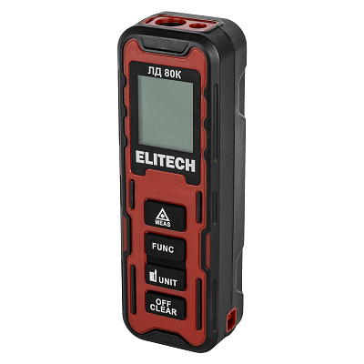 Дальномер лазерный ELITECH ЛД 80К (E0301.006.00) 80м, 2хААА - фото 1