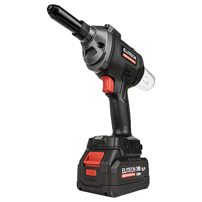 Пистолет заклепочный акк. ELITECH HD CRG 2063BL 20В, 6,4мм, 1х4Ач - фото 3