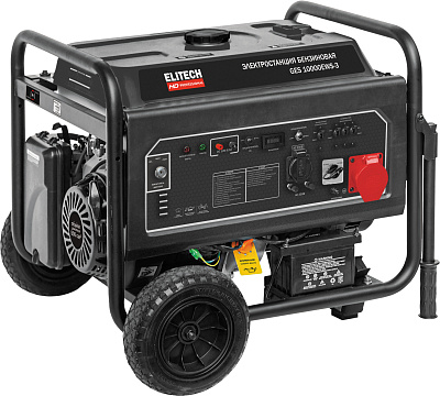 Генератор бензиновый ELITECH HD GES 10000EAWS-3 230/380В, 7,2кВт, эл.старт - фото 1