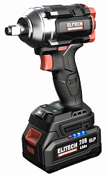 Гайковёрт аккумуляторный ELITECH HD CW 2005SL 20В, 600Нм, 2Ач+4Ач