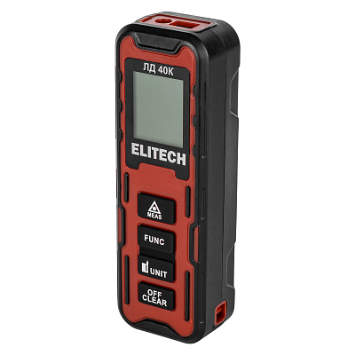 Дальномер лазерный ELITECH ЛД 40К 40м, 2хААА - фото 1