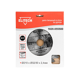 Диск пильный 210х32/30 24зуб 1820.055500