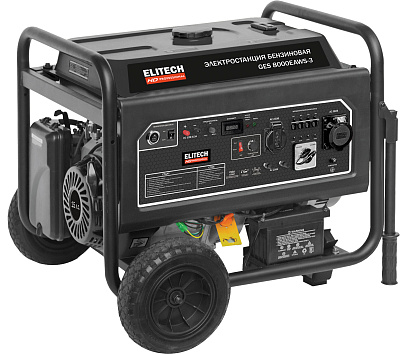 Генератор бензиновый ELITECH HD GES 8000EAWS-3 230/380В, 6,0кВт, эл.старт - фото 1
