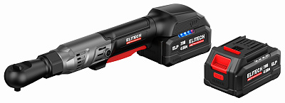 Гайковёрт угловой аккумуляторный ELITECH HD CW 2002SL 20В, 90Нм, 2х4Ач - фото 1