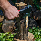 Лезвие из высококачественной углеродистой стали со специальным тефлоновым покрытием значительно снижает сопротивление трению, облегчает проникновение в древесину и способствует меньшему налипанию древесной смолы.