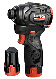 Винтовёрт аккумуляторный прямой ELITECH HD CS 1201L 12В, 145Нм, 2х2Ач