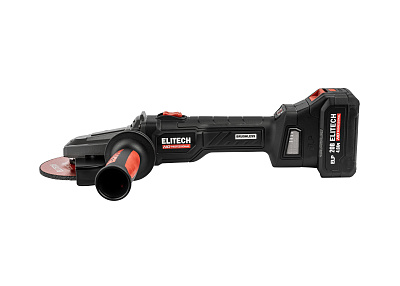 Шлифмашина угловая аккумуляторная ELITECH HD CAG 2012DSL 20 В, 125 мм, 2х4,0 Ач - фото 3