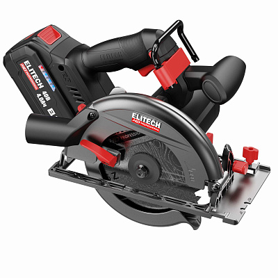 Пила дисковая аккумуляторная ELITECH HD CCS 4055BL 40В, 55мм, 1х4Ач - фото 1