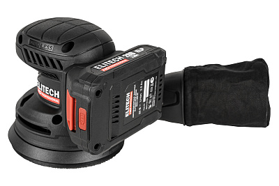 Шлифмашина эксцентриковая аккумуляторная ELITECH HD COS 2012BL 20 В, 125 мм, 1х2,0 Ач - фото 6