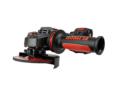 Шлифмашина угловая аккумуляторная ELITECH HD CAG 2012BL 20 В, 125 мм, 2х4,0 Ач - фото 2