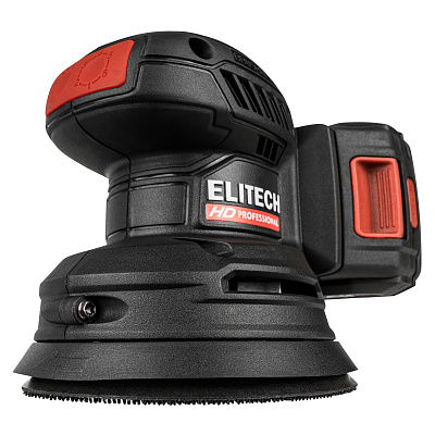 Шлифмашина эксцентриковая аккумуляторная ELITECH HD COS 2012BL 20 В, 125 мм, 1х2,0 Ач - фото 4