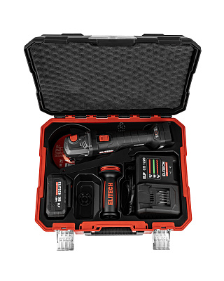 Шлифмашина угловая аккумуляторная ELITECH HD CAG 2012BL 20 В, 125 мм, 1х4,0 Ач - фото 13