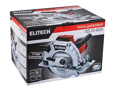 Пила дисковая ELITECH ПД 20-85Э 2000Вт, 85мм - фото 10