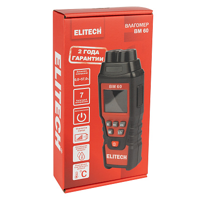 Влагомер ELITECH ВМ 60 0-57% - фото 12