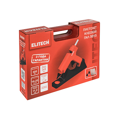 Пистолет клеевой ELITECH ПКЛ 5015 500Вт, 11,2мм - фото 12