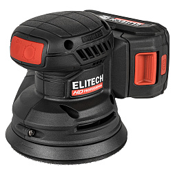 Шлифмашина эксцентриковая аккумуляторная ELITECH HD COS 2012BL 20 В, 125 мм, 1х2,0 Ач