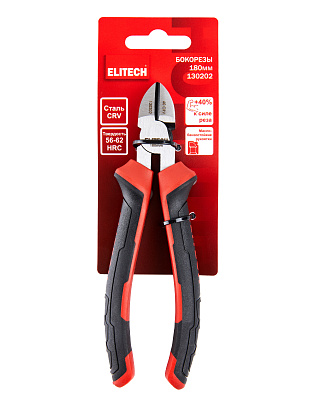 Бокорезы комбинированные  ELITECH  130202 180 мм, сталь CrV - фото 7