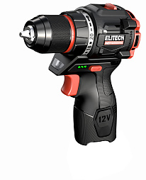 Дрель аккумуляторная ELITECH HD CD 12L2 12В, 40Нм, без АКБ и ЗУ