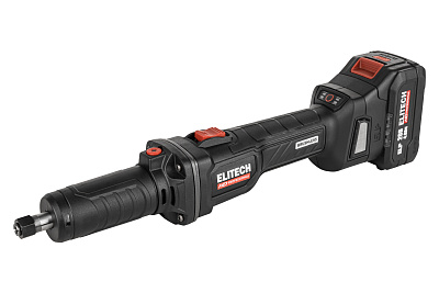 Шлифмашина прямая аккумуляторная ELITECH HD CSG 2050BL 20 В, 50 мм, 1х4,0 Ач - фото 1