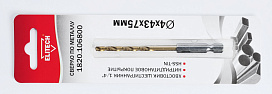Сверло 4х75 HSS-G+TiN HEX1/4'' 1820.106800