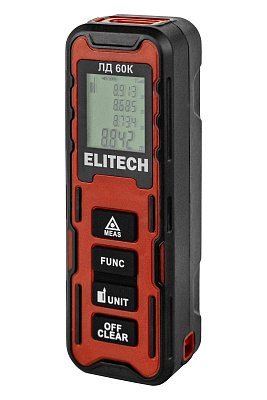 Дальномер лазерный ELITECH ЛД 60К 60м, 2хААА - фото 10