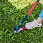 3 зубчатых когтя из нержавеющей стали позволяют легко захватывать глубокие сорняки и корни.