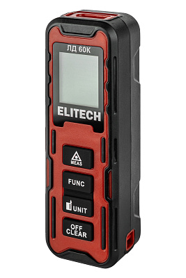 Дальномер лазерный ELITECH ЛД 60К 60м, 2хААА - фото 1