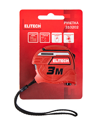 Рулетка   ELITECH  310202 3 м, 16 мм - фото 5
