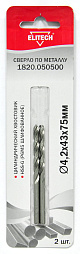 Сверло 4.2х75 HSS-G 2шт 1820.050500