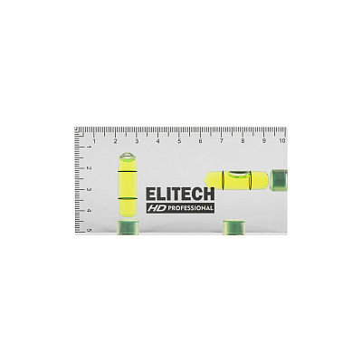Уровень пузырьковый акриловый ELITECH HD 320308 10 см, 2 колбы - фото 2