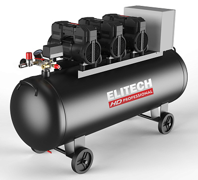 Компрессор безмасляный ELITECH HD ACF 900-150S 5,4кВт, 900л/мин, 150л - фото 1
