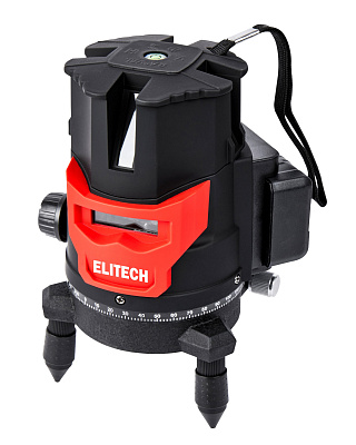 Нивелир лазерный ELITECH ПЛ 10-4В 5линий, красный, аккум - фото 1