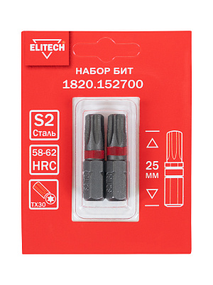 Биты TORX30 25мм 2шт 1820.152700 - фото 2