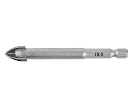Сверло 12х85мм HEX1/4'' стекло 1820.105200