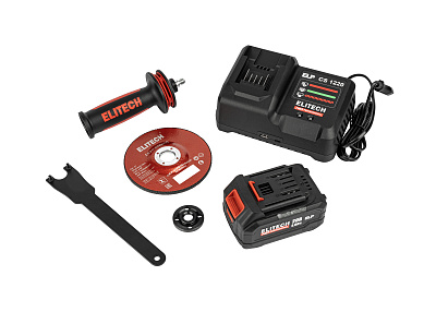 Шлифмашина угловая аккумуляторная ELITECH HD CAG 2012BL 20 В, 125 мм, 1х4,0 Ач - фото 12