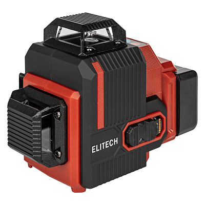 Нивелир лазерный ELITECH ПЛ 360-3-ЗЕЛ 3х360, зеленый, аккум - фото 1