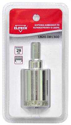 Коронка алмазная 28мм 1820.081300 - фото 1
