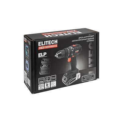 Дрель аккумуляторная ELITECH HD CD 20ISL2 20В, 60Нм, без АКБ и ЗУ - фото 11