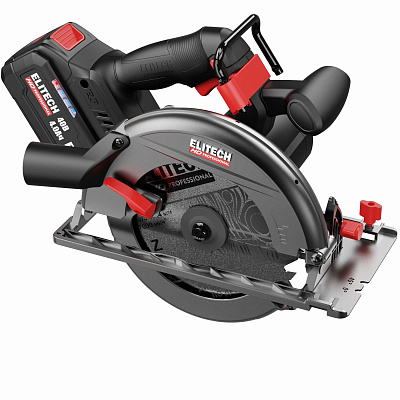 Пила дисковая аккумуляторная ELITECH HD CCS 4066SL 40В, 66мм, 1х4Ач - фото 1