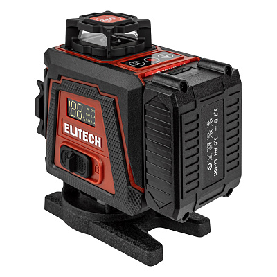 Нивелир лазерный ELITECH ЛН 360-4-ЗЕЛ 4х360, зеленый, аккум - фото 6