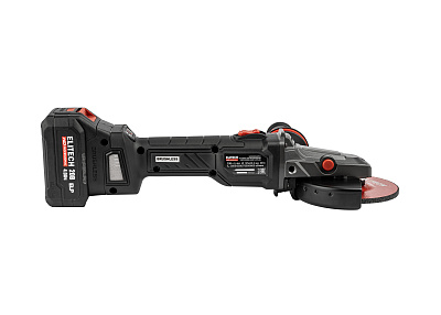 Шлифмашина угловая аккумуляторная ELITECH HD CAG 2012DSL 20 В, 125 мм, 2х4,0 Ач - фото 7