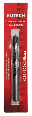 Сверло 12х140мм дерево 1820.045500 - фото 1